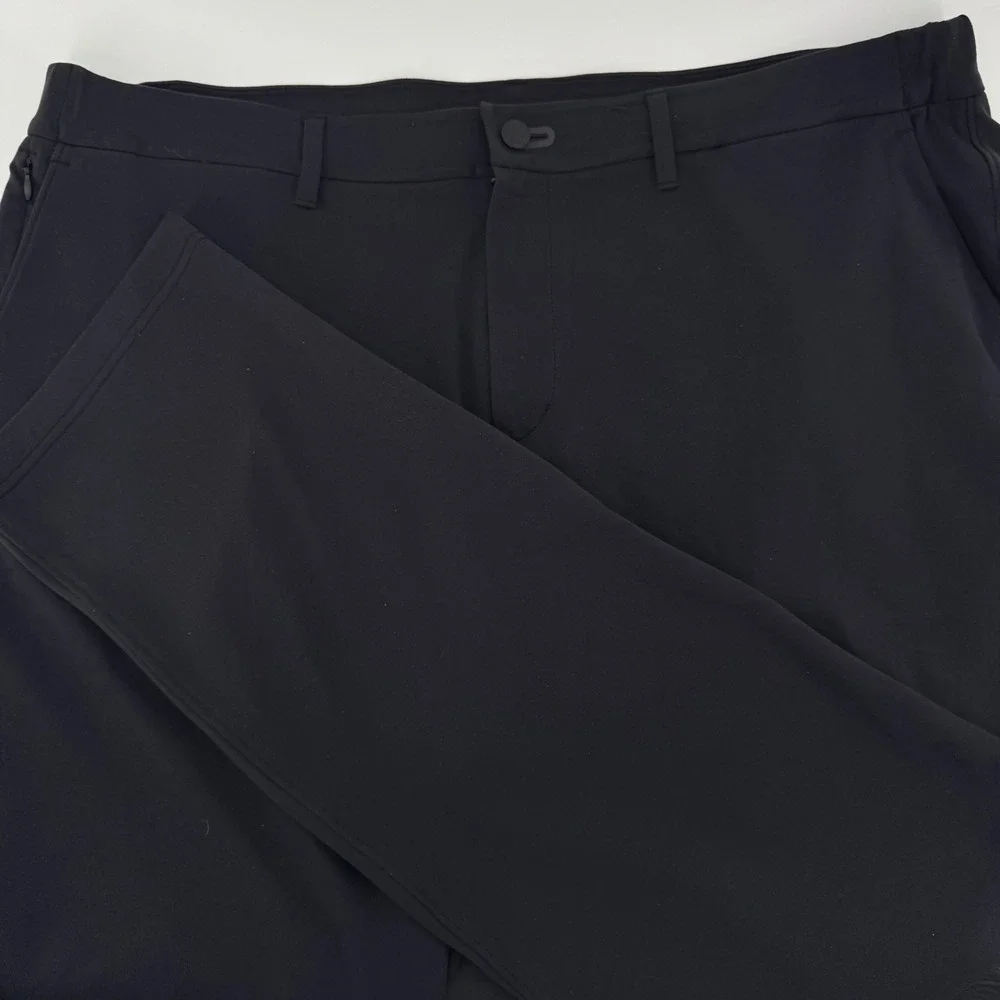 Public Rec All Day Every Day Pants Mens 42/32 Onyx Black Tapered Athleisure Tech